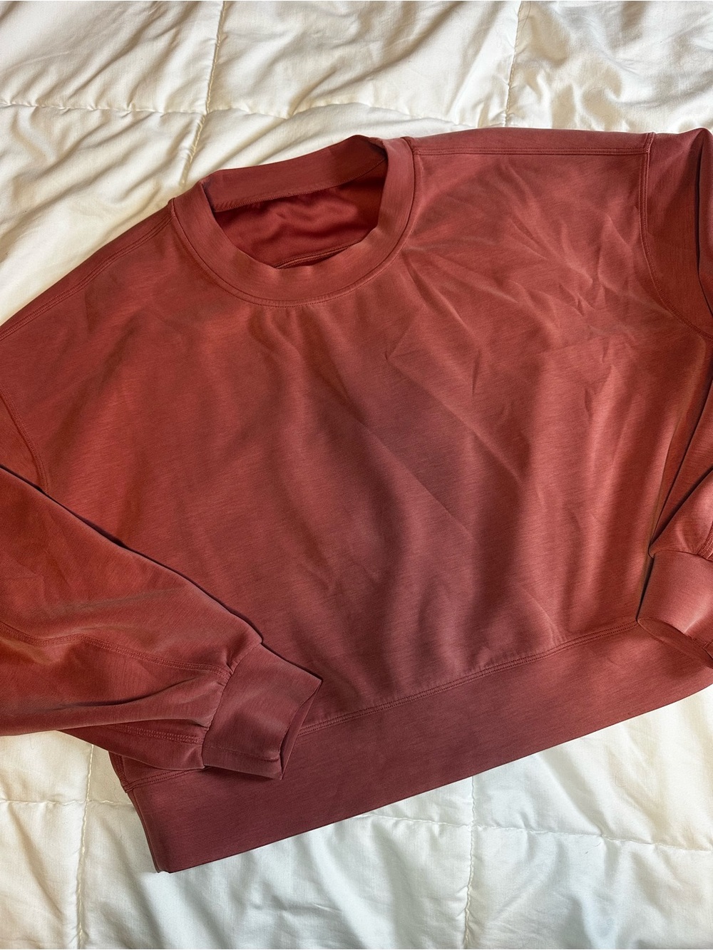 lululemon Cropped Crewneck Sweatshirt Pink Size 10
